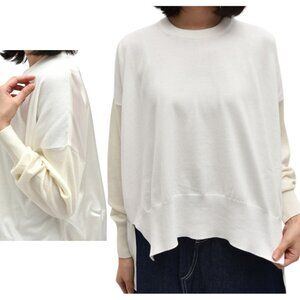 MM6 Maison Margiela Oversized Sweater Ivory L–XL